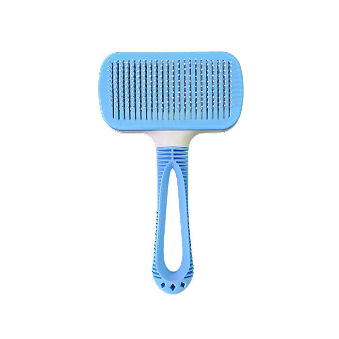 برس مستطیلی دکمه تخلیه دار سگ و گربه پانی