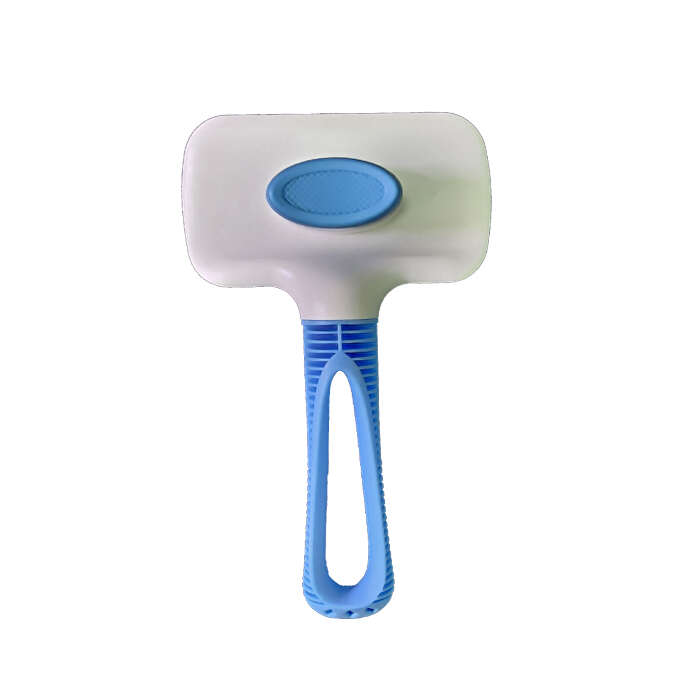 برس مستطیلی دکمه تخلیه دار سگ و گربه پانی